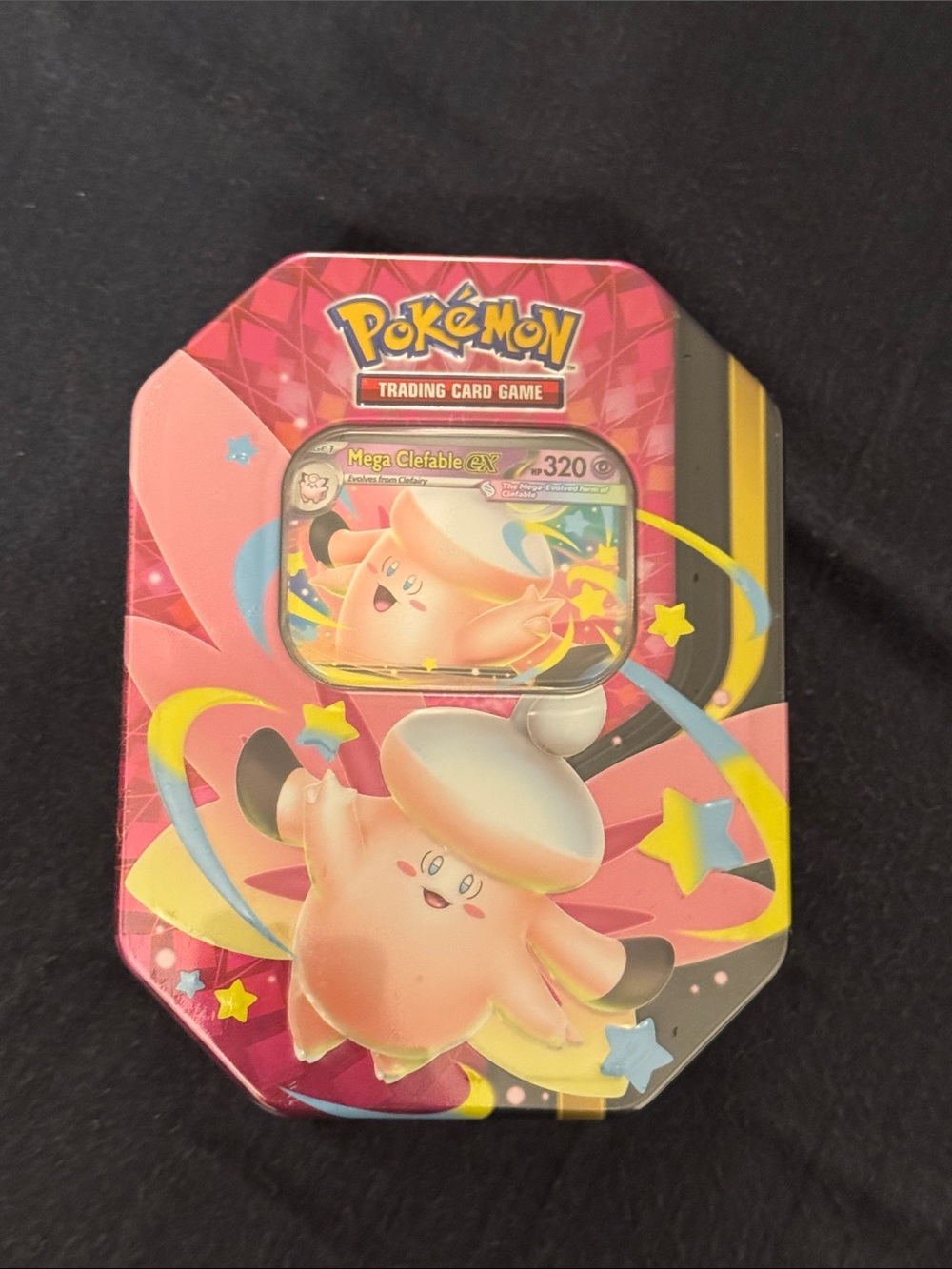 Pokémon Mega Clefable Tin Sealed NWT